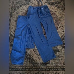 Blue Drawstring scrub Pants bundle